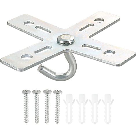 Plafond Crochet Trousse Croix Désign Métal Plaque Support Cintre Support Plafond Ventilateur Luminaire Accrochage luminaire Lustre (1/5)