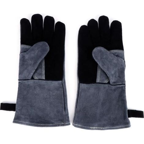 VBESTLIFE Welding Gloves, Baking Gloves Fire Resistant Gloves, Microwave Oven Gloves for Baking BBQ Oven Cooking deco manique (1/4)
