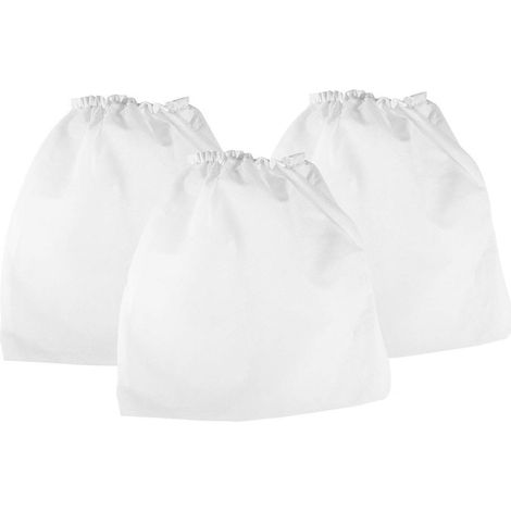 Bolsa de repuesto para aspiradora de polvo de uñas, fabricada en tela no tejida blanca, compatible con equipos de manicura.