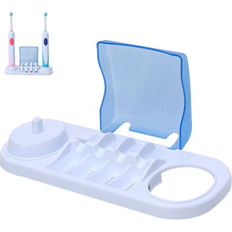 Support Double Pour Brosse À Dents Électrique - Compatible Avec Base De Chargement - Support Pour Têtes De Brosse - 1 Pièce (1/5)