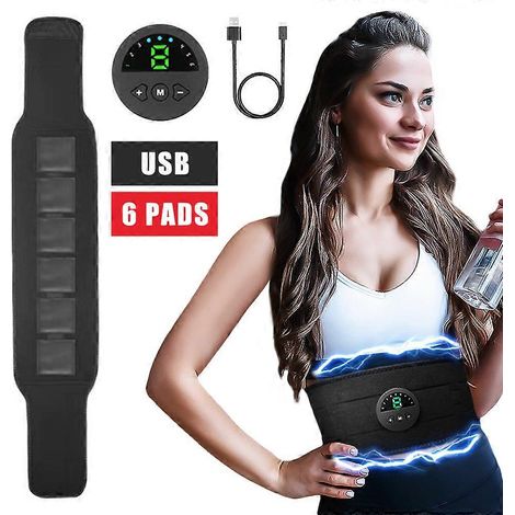 Ceinture de fitness vibrante EMS intelligente, stimulateur abdominal, tonifiant et amincissant pour le corps, unisexe (1/5)