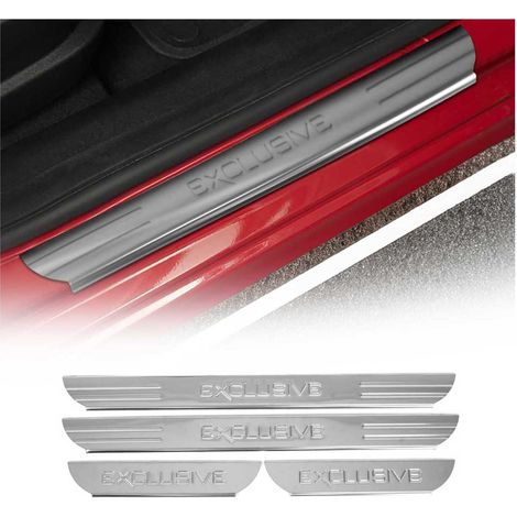 Couverture de Seuil de porte pour Toyota RAV4 2006-2012 inox chromé Exclusive 4x (1/5)