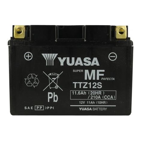 LEDLUX HE01070 Batteria Moto YUASA TTZ12S Con Acido 12V 11,6Ah 210A (1/3)