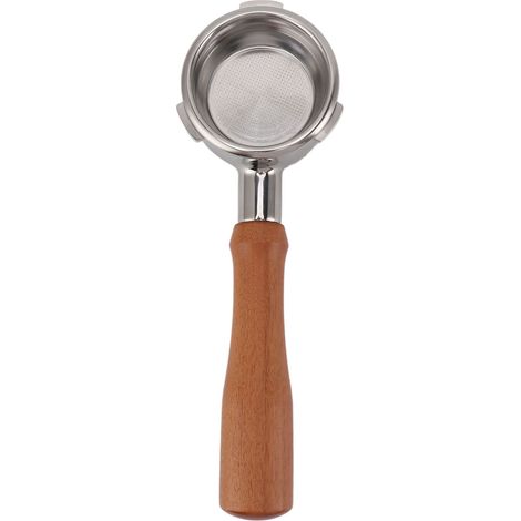 Siebträger 58 mm, 3 Ohren, Edelstahl, für Barsetto E Kaffeemaschine, Rotbraun (1/5)