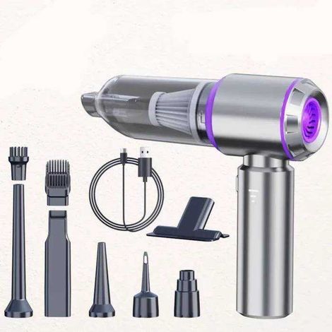 Aspirapolvere per auto, 160.000 Pa, mini aspirapolvere portatile, adatto per la casa e per i tavolini dell'auto. (1/2)