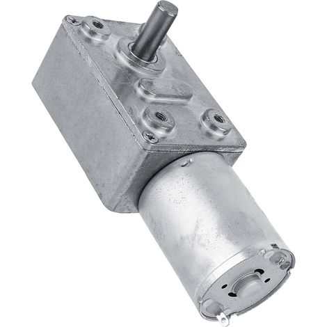 Moteur électrique à réduction par engrenage à vis sans fin réversible à couple élevé 12 V CC (6 tr/min) (1/5)