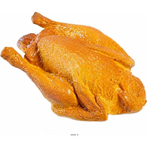Poulet Rôti Artificiel Taille Réelle - Finition Traiteur en Plastique soufflé L 230x140 mm (1/3)