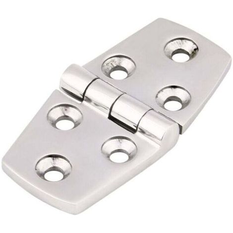 Charnière de porte affleurante en acier inoxydable pour porte de cabine de bateau marin 76 x 38 mm