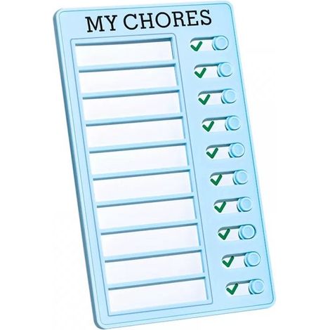 Tableau blanc pour enfants – Routine quotidienne – Tableau effaçable à sec avec curseurs et autocollants – Organise les tâches, les corvées et les habitudes – Durable et réutilisable (1/5)