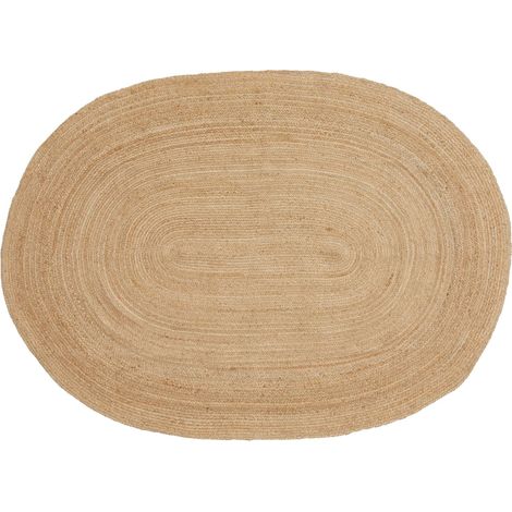 Tappeto Bombay in iuta intrecciata naturale 140x200 cm