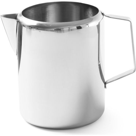 Jarra, taza para leche, café, té, acero inoxidable, 0,35 L - Hendi 451007