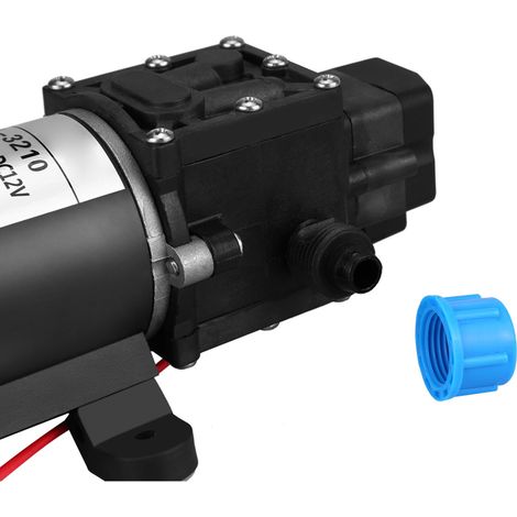 12-V-Gleichstrom-Membranwasserpumpe, 100 W, selbstansaugend, 8 l/min, 160 psi, Hochdruck, zum Waschen (1/5)
