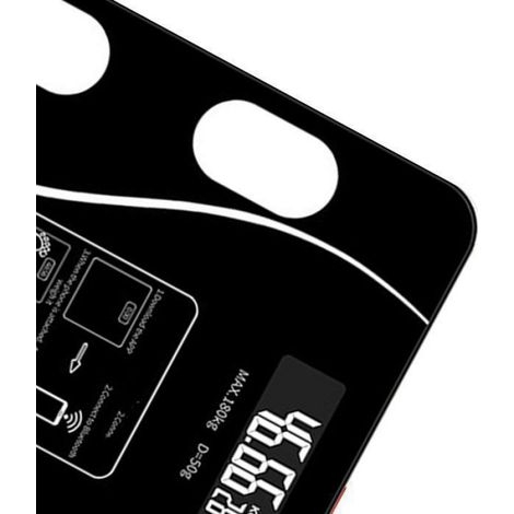 Balance Connectée - - Bluetooth IA Noir LED Affichage Mesure Graisse Corporelle (1/5)