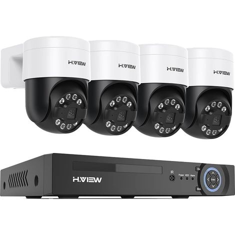 Système de Caméra de Sécurité, Résolution 8MP, Accès à Distance, 4pcs 5MP Caméra, 4T (1/2)