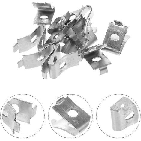 18 supports d'étagère en acier inoxydable, fixations réglables pour étagères de placard (1/5)