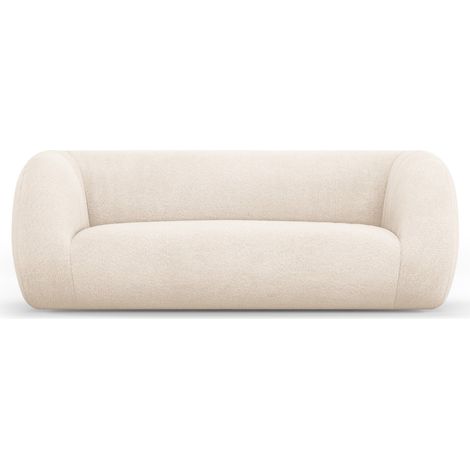 Canapé 2 places en bouclé beige (1/5)
