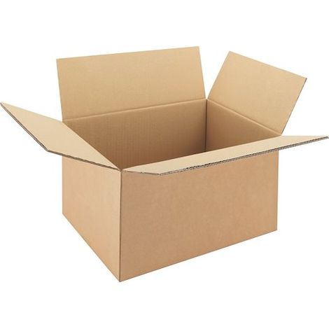 Caisse américaine kraft brun double cannelure H 33 x L 28 x P 48 cm - Lot de 20