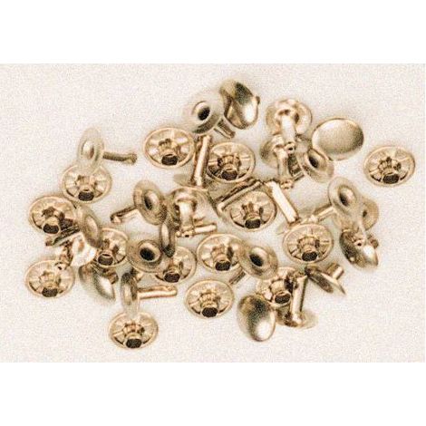 RIVETTI MASCHIO-FEMMINA NICHELATI 033. Prezzo per 1 pezzo.
