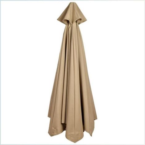 Toile de rechange pour parasol - Auvent - 2,7m - Imperméable - Protection UV - 6 Baleines