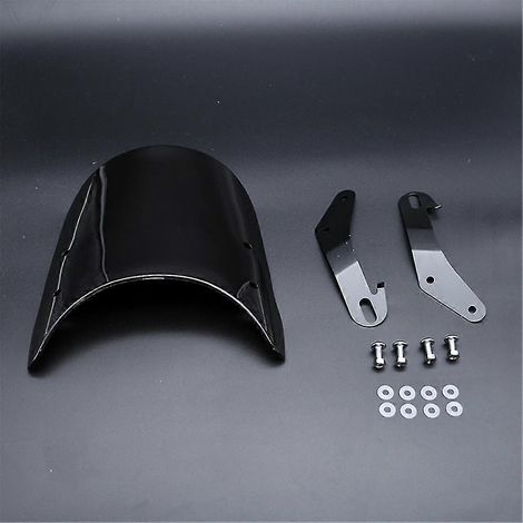 Pare-brise universel pour phares ronds de 7 pouces des motos Kawasaki W 800/W 400/BJ 250 Estrella - Noir (1/5)