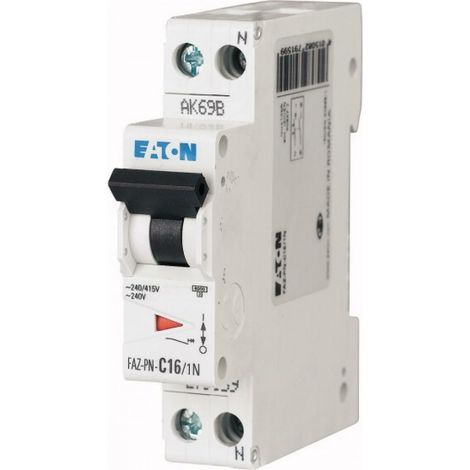Eaton faz-pn-c10/1n interruttore magnetotermico 6ka 1n 1modulo 279157