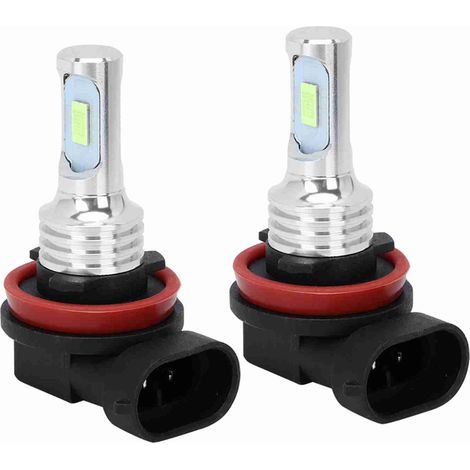 Paquete de 2 bombillas LED H8/H11 de 80 W y 8000 K para faros antiniebla, color azul glaciar, universales de 12-24 V. (1/3)