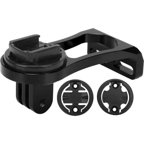 Support de compteur de vélo en alliage d'aluminium, extension de guidon, accessoire de cyclisme, noir (1/5)
