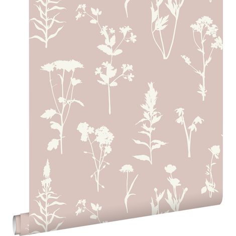papier peint fleurs des champs rose clair - ESTAhome (1/5)