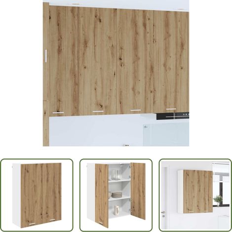 vidaXL Hängeschrank -  Hängeschrank Artisan-Eiche 80 x 31 x 100 cm Holzwerkstoff (1/5)