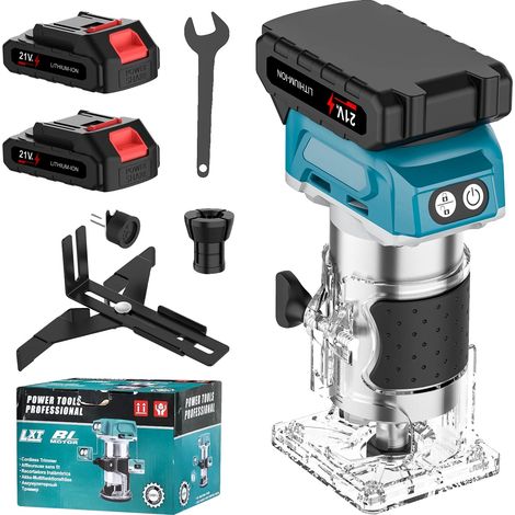Tondeuse électrique sans fil, moteur sans balais, vitesse réglable, Avec 2 batteries (1/2)