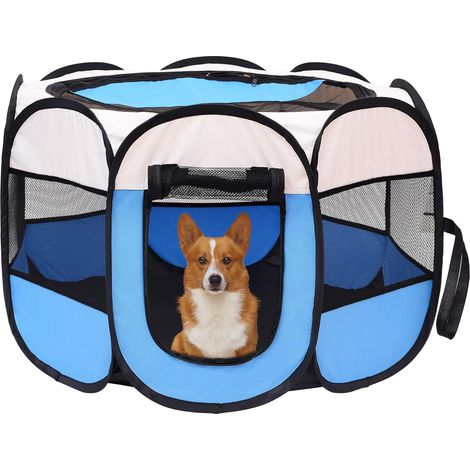 Cage de voyage pliable pour chien et chat étanche avec protection solaire pour petit animal sac de transport nomade