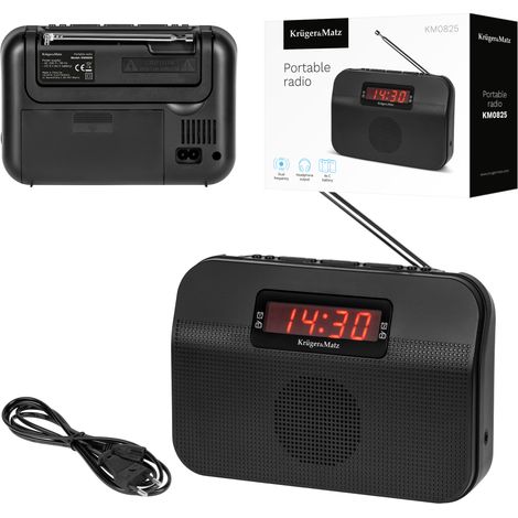 Radio portatile a batteria per cucine da cantiere FM AM Kruger&Matz