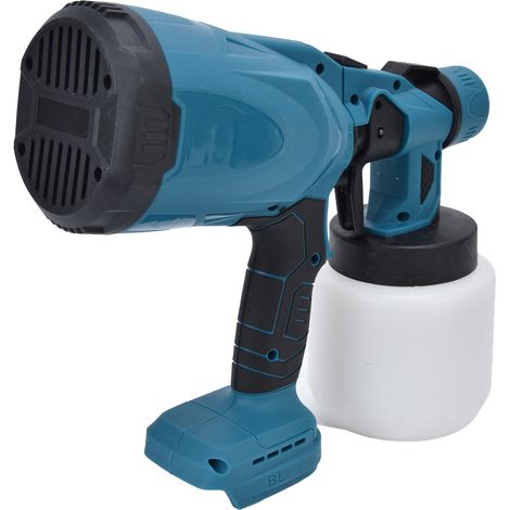 Pistolet de pulvérisation électrique lithium-ion sans fil, pistolet à peinture automatique, compatible avec les batteries 21V Makita (batteries non fournies). (1/5)