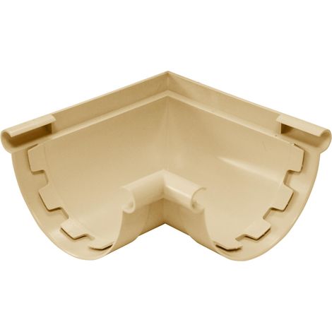 Profilté de Gouttière Raccord d'angle Jardibric 90° Ø 25 Sable (1/2)