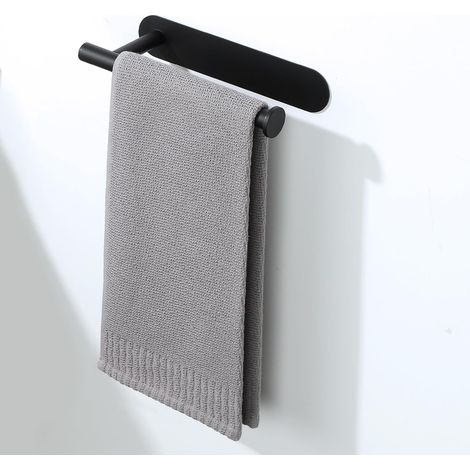 Porte Serviette Adhesif, Longueur 23 CM, Support Serviette Salle de Bain sans Percage, en Acier Inoxydable 304, Durable et Pratique, Porte Serviette Mural sans Percage pour Cuisine, Toilette (1/5)