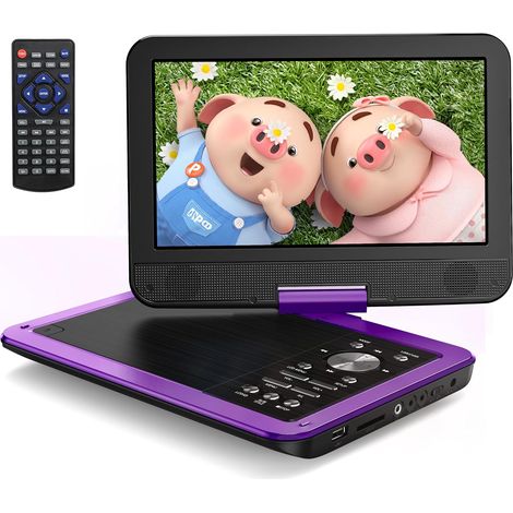 Lecteur DVD Portable 12,5", Voiture Enfants, Ecran 10,5", Batterie 6H (1/5)