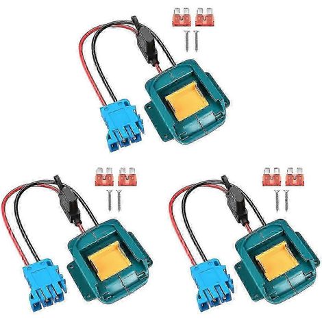 adaptateurs de batterie x 18 compatibles avec les voitures jouets électriques 12 volts, avec connecteur de faisceau de câbles et fusible. (1/5)