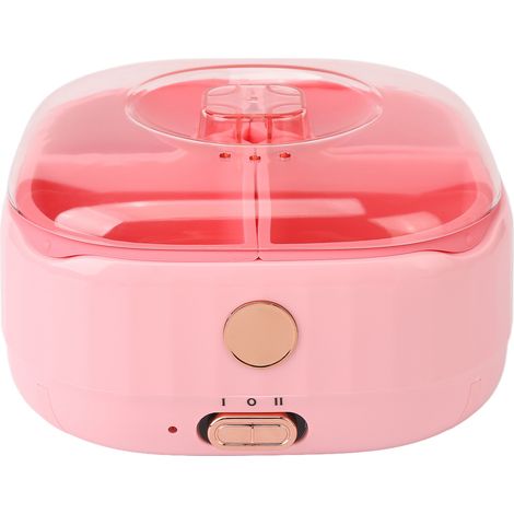 Chauffe-cire à épiler 600ml 200W, 4 grilles pliables, réchauffeur de cire en silicone, fiche UE 220-240V (1/5)