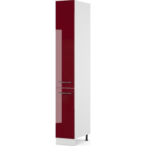 Armario de farmacia Fame-Line, Rojo Burdeos alto brillo, 30 cm, Vicco