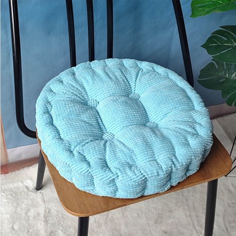 Coussin Au Grains De Maïs - Assise Ronde En Velours Côtelé Épaisse - Pour Chaise Canapé Méditation Lecture Sol - 50 cm (1/5)
