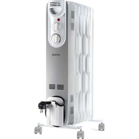 SUPRA ORSO 1500 – Radiateur à Huile 1500W Chauffage Silencieux & Homogène Jusqu’à 15m² Thermostat Mécanique Protections Anti-Gel, Anti-Surchauffe & Anti-Basculement Roulettes & Poignée (1/2)