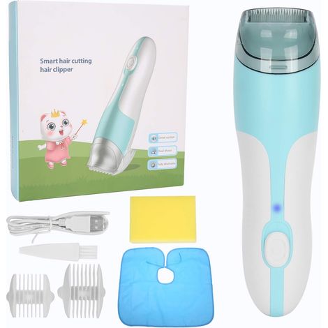 Tondeuse à cheveux pour bébé ultra silencieuse avec peigne guide étanche rechargeable kit de coupe sans fil utilisation domestique (1/5)