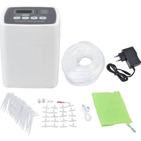 Minuteur d'arrosage intelligent à double pompe, contrôleur d'arrosage automatique, minuterie d'arrosage de jardin 110-240 V, prise UE (1/5)