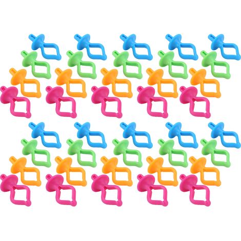 40 pinces de fixation pour bobines de canette en silicone, anti-chute, en forme de téton, pour couture et broderie (1/5)