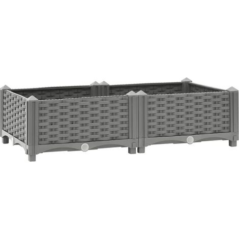 Jardinière,Lit surélevé,Pot de Fleurs 80x40x23 cm Polypropylène XZZZ957139 (1/5)