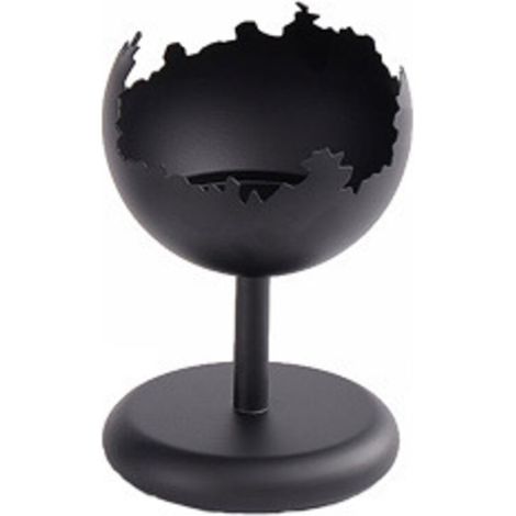 Bougeoir Noir Vintage, Bougeoir de Table à Manger en Fer, Bougeoir Décoratif pour Salons avec Un Design Classique et Un Matériau Robuste pour Bougies D'aromathérapie (Petit) (1/5)