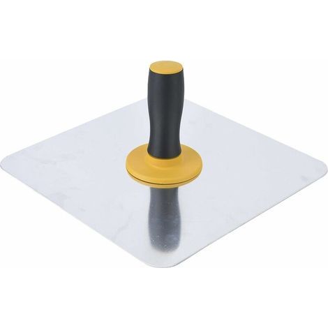 Espátula de aluminio Falcon duradera de 300x300 mm, ergonómica de aluminio de alta dureza, para enyesado de paneles de yeso y mampostería. (1/4)
