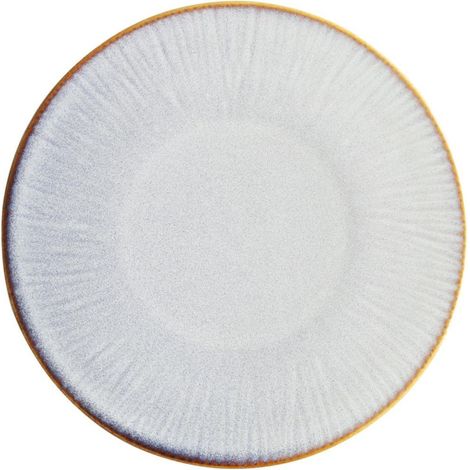 Assiettes Plates Drift En Relief Gris 220mm (Lot de 6) - Ref FU195 - Olympia (1/5)