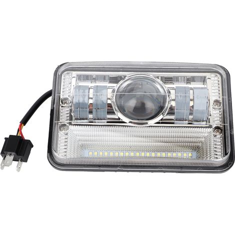 Phare de travail LED 40W H4 carré 6000k, faisceaux de route et croisement, universel pour SUV 4x4 camion tout-terrain (1/5)