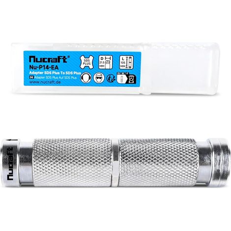 Adaptateur SDS PLUS pour PLUS compatible avec les prolongateurs de foret, les marteaux perforateurs et les outils équipés d'un support SDS PLUS (1/5)